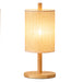 Arcana Table Lamp | Natural Oak & Cylindrical Woven Shade
