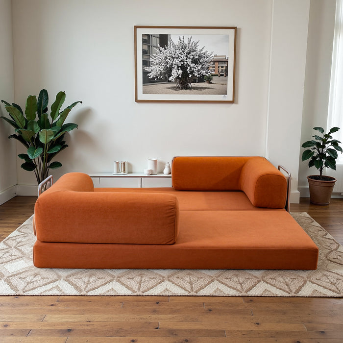 Estelle Orange Corduroy Daybed