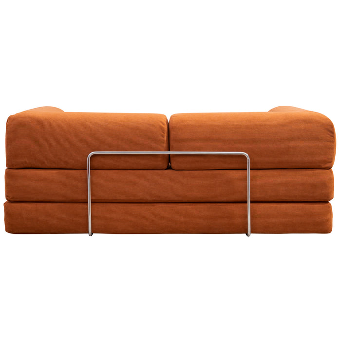 Estelle Orange Corduroy Daybed