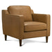 Cooper Stylish Top Grain Leather Lounge Chair with Solid Wood Legs - Ashcroft Furniture