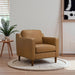 Cooper Stylish Top Grain Leather Lounge Chair with Solid Wood Legs - Ashcroft Furniture