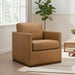 Darien Stylish 360° Swivel Chair with Top-Grain Buffalo Leather - Ashcroft Furniture