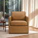 Darien Stylish 360° Swivel Chair with Top-Grain Buffalo Leather - Ashcroft Furniture