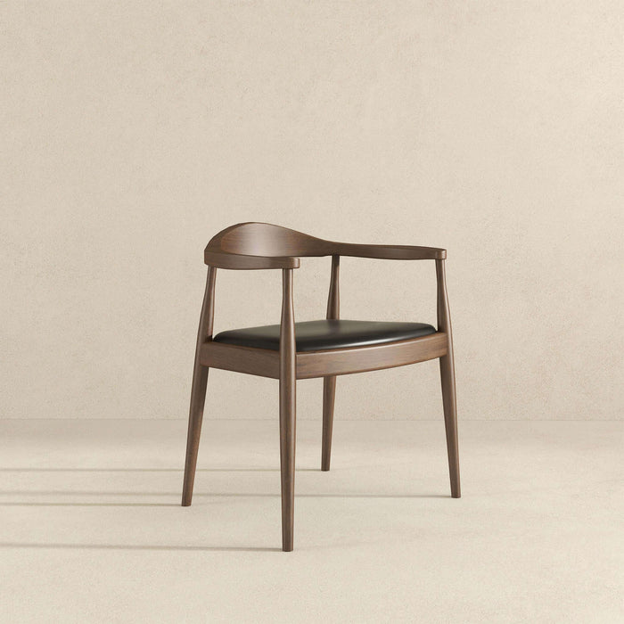 Kelly Black Vegan Leather Dining Chair | Ashcroft Imports Furniture