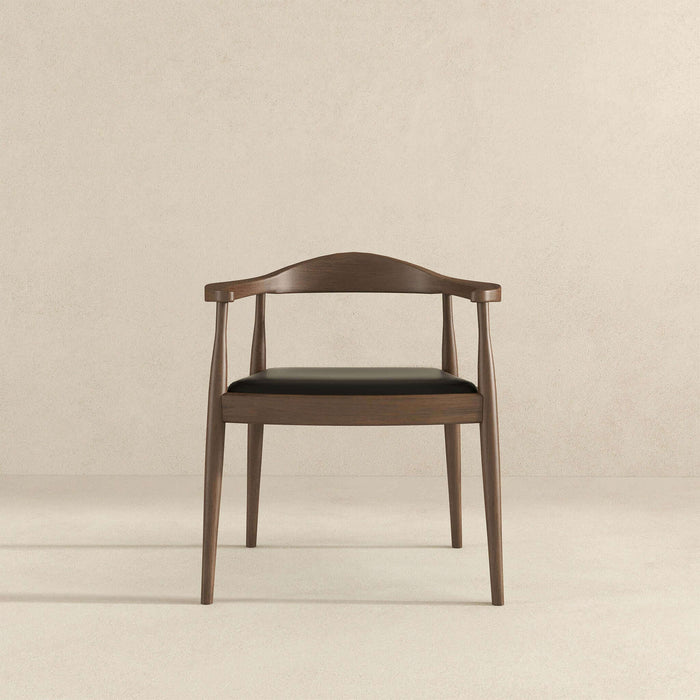 Kelly Black Vegan Leather Dining Chair | Ashcroft Imports Furniture