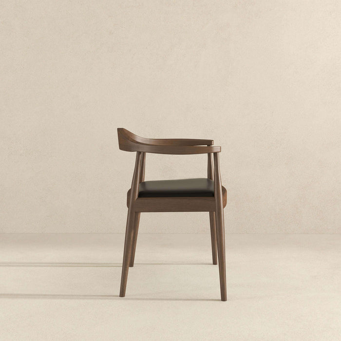Kelly Black Vegan Leather Dining Chair | Ashcroft Imports Furniture
