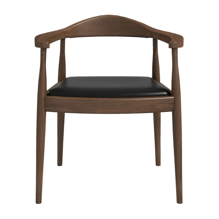 Kelly Black Vegan Leather Dining Chair | Ashcroft Imports Furniture