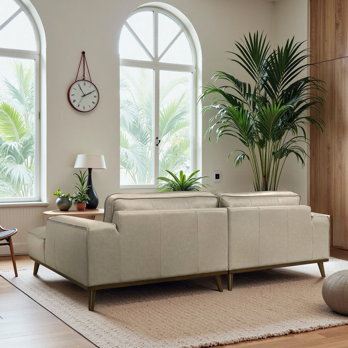 Kerrville Premium Leather Sectional with Chaise - Ashcroft Furniture