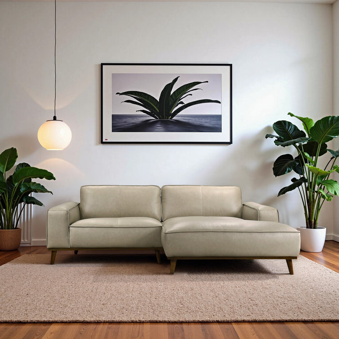 Kerrville Premium Leather Sectional with Chaise - Ashcroft Furniture