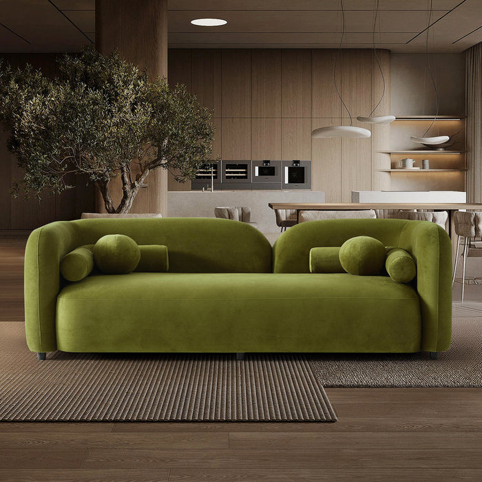 Donna Japandi Velvet Fabric Sofa - Ashcroft Furniture