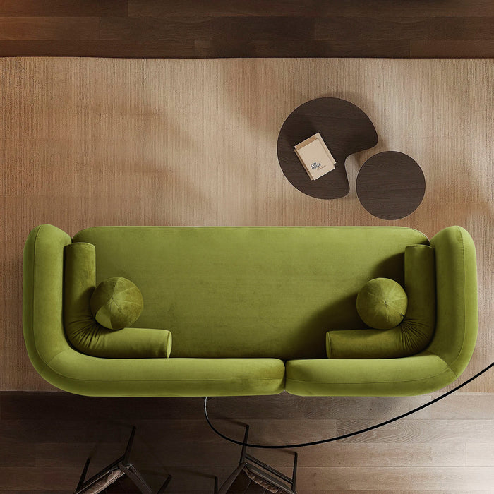 Donna Japandi Velvet Fabric Sofa - Ashcroft Furniture