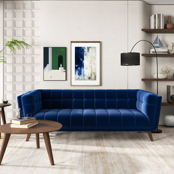 Addison Mid-Century Modern Velvet Sofa - Ashcroft Furniture