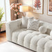 Alana Tufted Ivory Chenille Sofa - Ashcroft Furniture