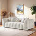 Alana Tufted Ivory Chenille Sofa - Ashcroft Furniture