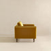 Amber Dark Yellow Velvet Lounge Chair - Ashcroft Furniture