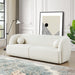 Anna Ivory Boucle Sofa | Modern Curved Japandi Seating | Ashcroft Imports Furniture