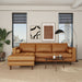 Anthony Luxurious L-Shaped Top Grain Leather Sectional Sofa - Ashcroft Furniture