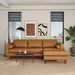 Anthony Luxurious L-Shaped Top Grain Leather Sectional Sofa -  Ashcroft Furniture