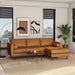 Anthony Luxurious L-Shaped Top Grain Leather Sectional Sofa -  Ashcroft Furniture