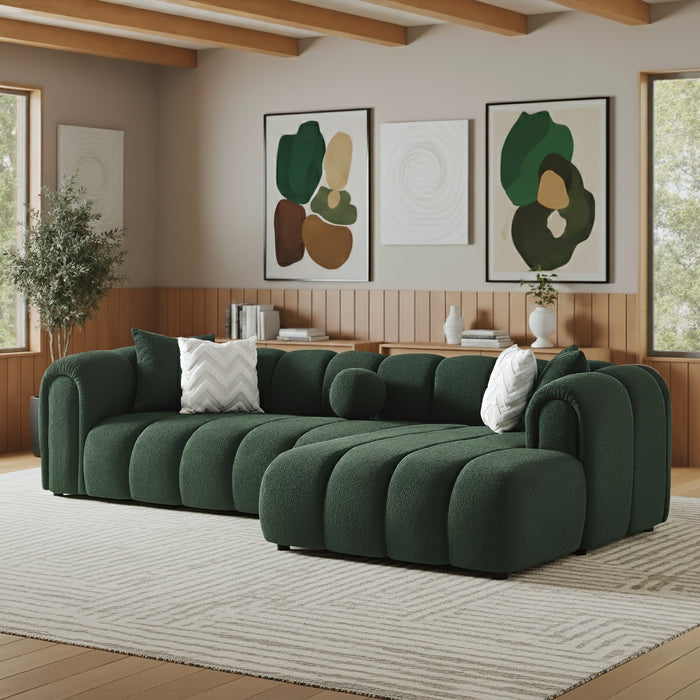 Beatrice Luxury Modern Tufted Boucle Sectional Sofa - Ashcroft Furniture