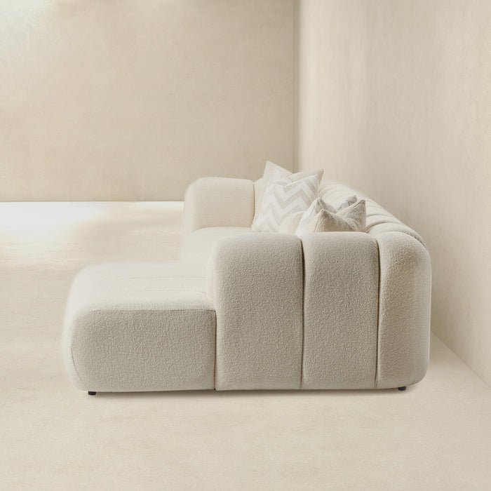 Beatrice Luxury Modern Tufted Boucle Sectional Sofa - Ashcroft Furniture