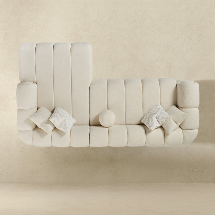 Beatrice Luxury Modern Tufted Boucle Sectional Sofa - Ashcroft Furniture