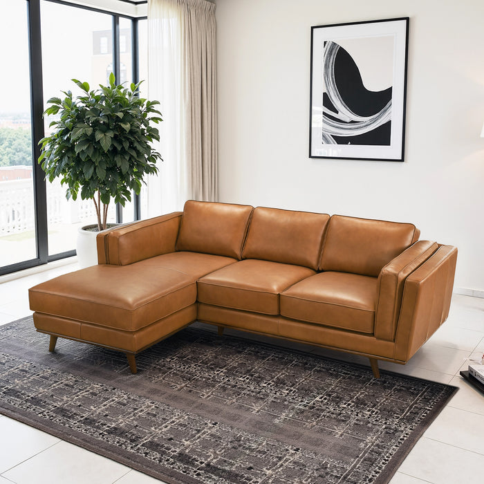 Chase Genuine Leather Sectional Left Facing