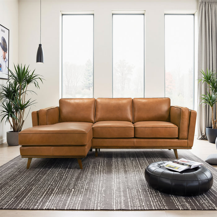 Chase Genuine Leather Sectional Left Facing