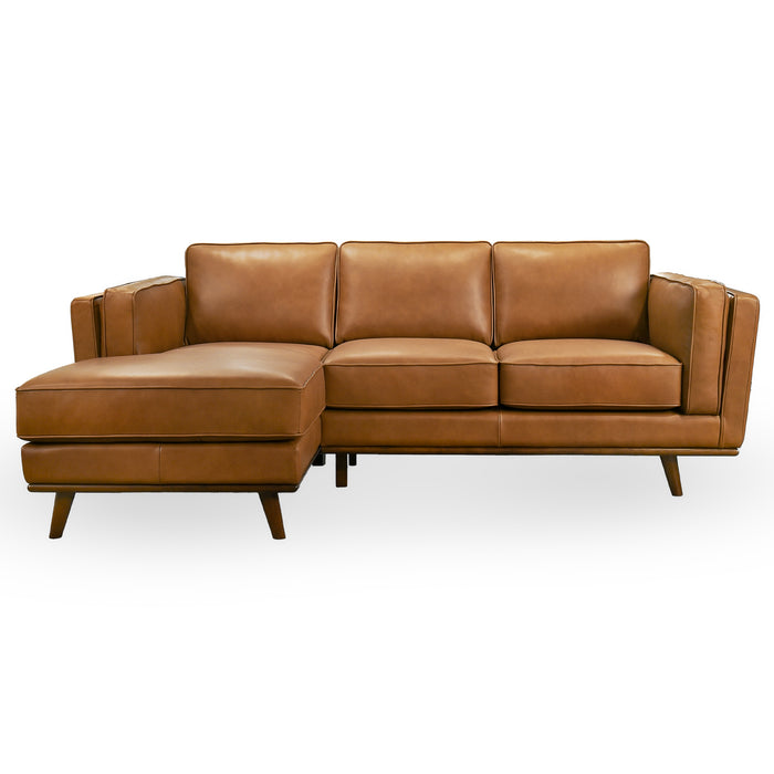 Chase Genuine Leather Sectional Left Facing