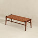 Cody Mid-Century Modern Tan Leather Bench - Ashcroft Furniture