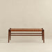 Cody Mid-Century Modern Tan Leather Bench - Ashcroft Furniture