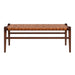 Cody Mid-Century Modern Tan Leather Bench - Ashcroft Furniture