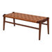 Cody Mid-Century Modern Tan Leather Bench - Ashcroft Furniture