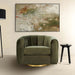 Cosey Green Velvet Swivel Chair - Ashcoft Furniture