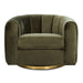 Cosey Green Velvet Swivel Chair - Ashcoft Furniture