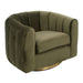 Cosey Green Velvet Swivel Chair - Ashcoft Furniture
