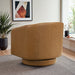 Danville Top-Grain Leather 360° Swivel Accent Chair with Round Base - Ashcroft Furniture