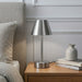 Elegance Rechargeable LED Table Lamp | Cordless Brushed Nickel Touch Lamp | Ashcroft Furniture Imports