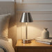 Elegance Rechargeable LED Table Lamp | Cordless Brushed Nickel Touch Lamp | Ashcroft Furniture Imports
