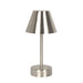 Elegance Rechargeable LED Table Lamp | Cordless Brushed Nickel Touch Lamp | Ashcroft Furniture Imports