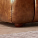 Jasmin Modern Cognac Genuine Leather Sofa - Ashcroft Furniture