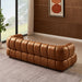 Jasmin Modern Cognac Genuine Leather Sofa - Ashcroft Furniture