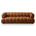 Jasmin Modern Cognac Genuine Leather Sofa - Ashcroft Furniture
