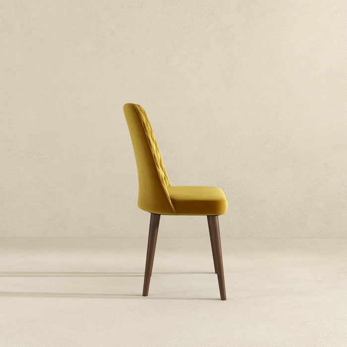 Katie Mid-Century Modern Velvet Side Chair - Ashcroft Furniture