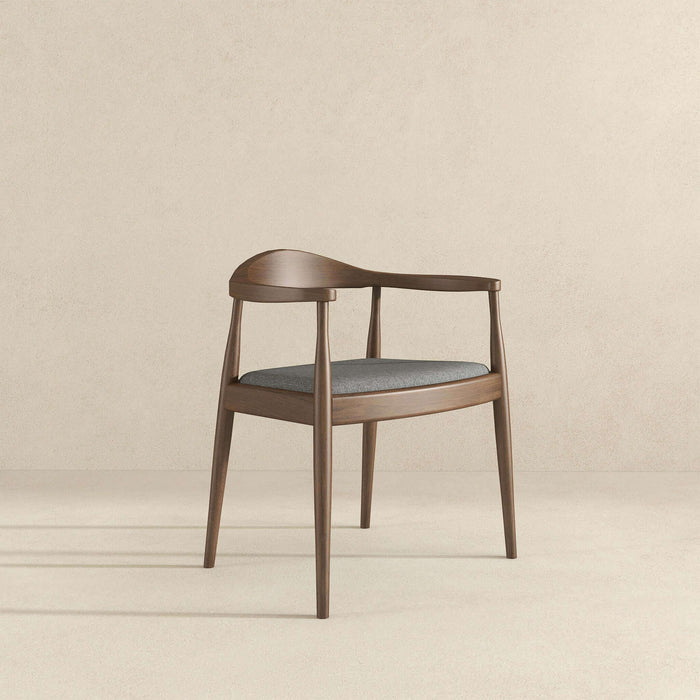 Kelly Grey Fabric Modern Dining Chair - Ashcroft Furniture