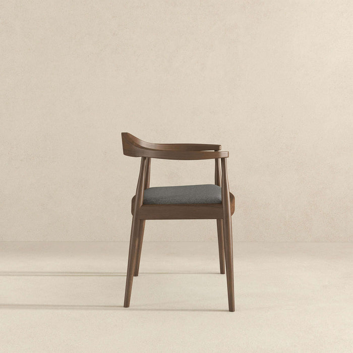 Kelly Grey Fabric Modern Dining Chair - Ashcroft Furniture