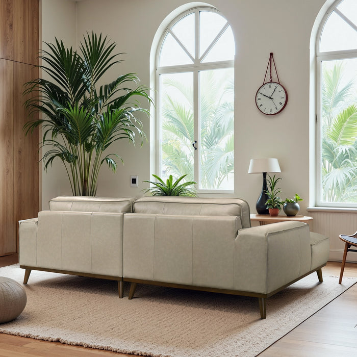 Kerrville Premium Leather Sectional with Chaise - Ashcroft Furniture