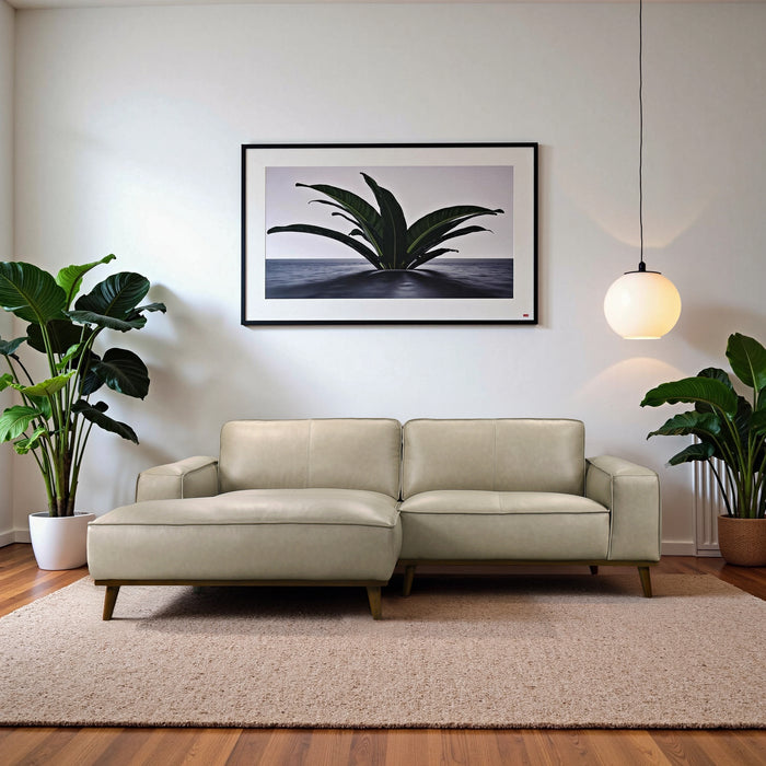 Kerrville Premium Leather Sectional with Chaise - Ashcroft Furniture