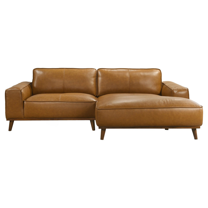 Kerrville Premium Leather Sectional with Chaise - Ashcroft Furniture