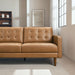 Lucco Top-Grain Leather Sectional Sofa & Chaise with Solid Wood Legs - Ashcroft Furniture